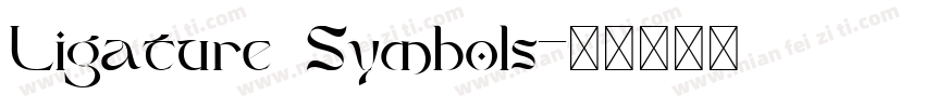 Ligature Symbols字体转换